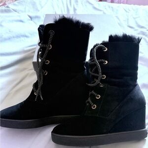 Aquatalia suede weatherproof boots, sz 9